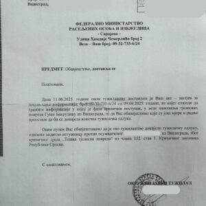 Nerin Dizdar: Pozdravljam podizanje optužnice za napad na povratnika u Višegradu