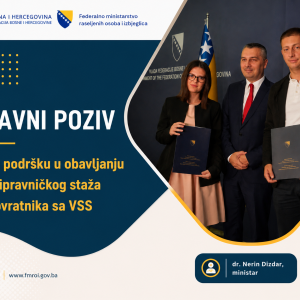 Javni poziv za podršku u obavljanju pripravničkog staža povratnika sa VSS Javni poziv za podršku u obavljanju pripravničkog staža povratnika sa VSS