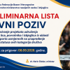 PRELIMINARNA LISTA KORISNIKA za sufinansiranje projekata udruženja raseljenih lica, povratnika i izbjeglica iz oblasti kulture i sporta usmjerenih na unapređenje položaja i statusa ovih kategorija društva na području Bosne i Hercegovine